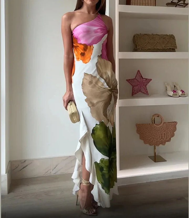 The Diana - Elegant Patchwork Maxi Dress