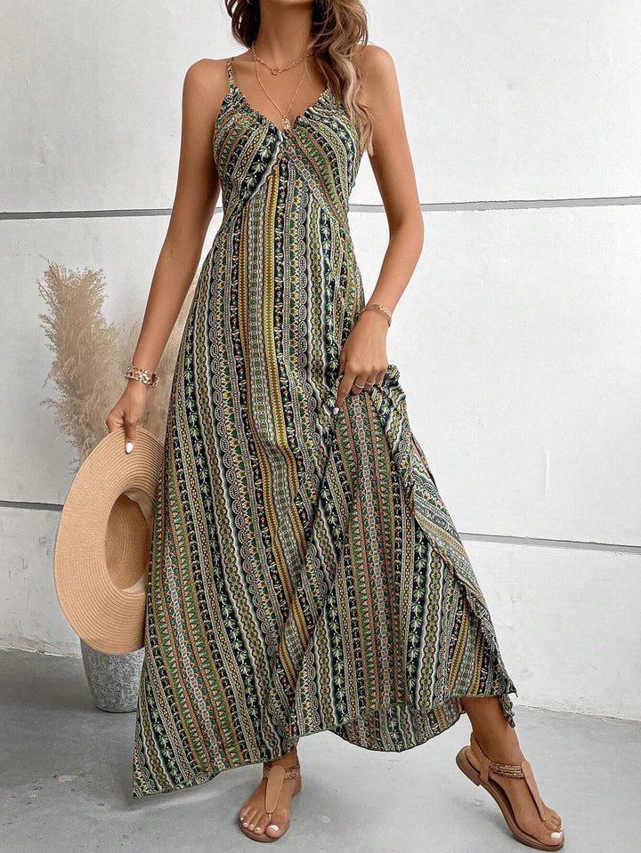 Hanna™ - Ethnic Backless Dress